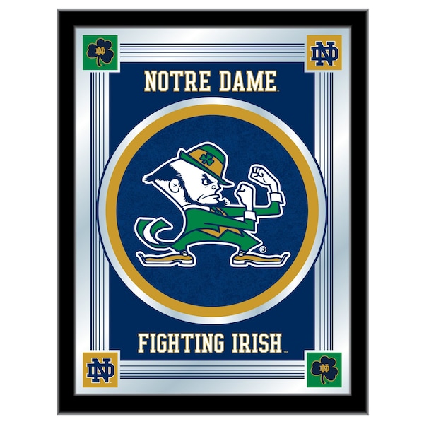 Notre Dame Leprechaun 17" x 22" Logo Mirror